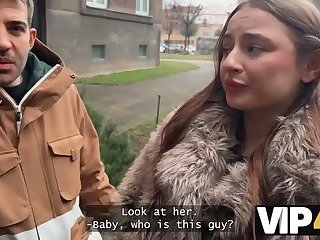 VIP4K. He wasn't giving her HUGE TITS any pleasure, so she decided to fuck a stranger right in