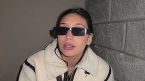 smoking with sunglasses