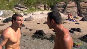 Blonde Milf Joins an Exciting Outdoor Foursome Adventure!