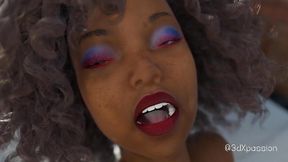 Nexus-3 Oasis � Busty brunette Fatima sucks cock & rides hard in her beach cabana