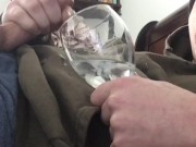 Self Facial Cum Eruption JOI - Camgirl impressed by Cum