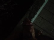 Punheta rapida na varanda de frente pra rua