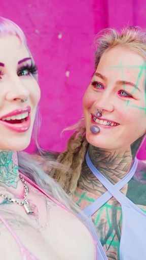 Hippie and Bimbo Anal Fuck with Crazy Toys
