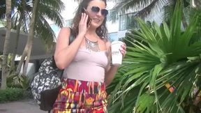 Helena Price Upskirt Pussy Flashing Voyeur Outside Coffee Shop!!!