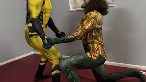 Wolverine Takes On Aquaman: Submission & Strip Cosplay Match