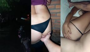 Mi cuñada cumpliendo apuesta después de la fiesta