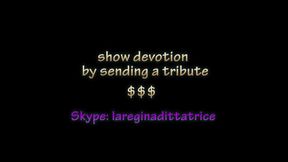 Shows devotion to your mistress