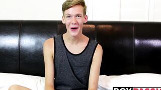 Interview with a new adorable sexy twink Tyler Thayer