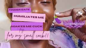 SPH By My Tinder Date! Encouraged Finsub Cuck | Ebony Domme