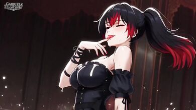 Goth Groupie Fucks Rockstar Backstage Covered in Cum