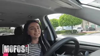 Gianna Ivy pleasures JMac with sloppy car sex and his big cock