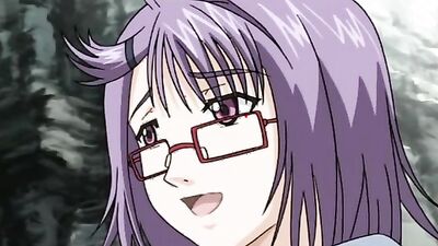 Nervous Japanese teen with glasses masturbates in public beach - Hentai.xxx