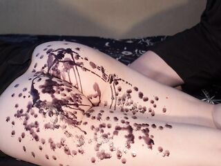 Hawt wax all over my butt