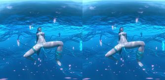 Stellar blade Eve tentacled underwater VR