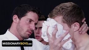 Catholic Boys Nick Floyd &amp_ Aaron Allen Get Caught Sniffing The Priest'_s Underwear - Missionary Boys