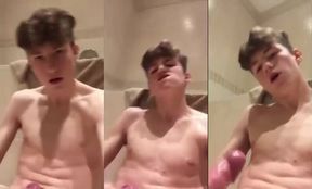 AHV - Twink jerking and shooting big load