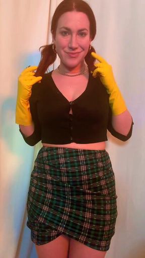 Yellow Kitchen Glove Fun