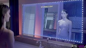 Cum Hungry Teen Takes on Creepy Old Man's Cock