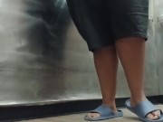 Risky Flash Of My Huge Tits And Fat Ass In Elevator