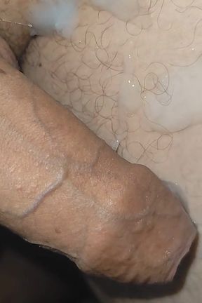 Big Curvy Cock Cums to the Extreme Without Touch!