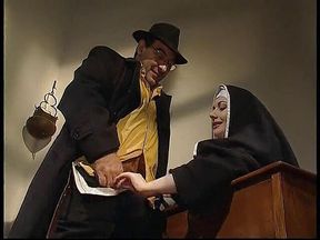 Shameless nun anal fucked in her abbey