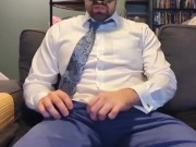 Professor gets his student to suck his huge cock (roleplay)