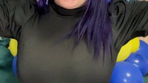 Valeri poping very more balloons