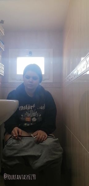 Watcher on Toilet