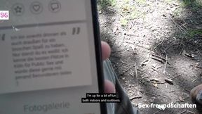 Mia Blow's Public Encounter at the Forest Edge - POV Daddy Fantasy with a Big Ass