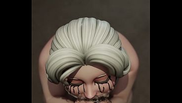 Mrs. Claus swallowing BBC