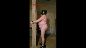 une bonne correction au fouet pour ma chienne !!!