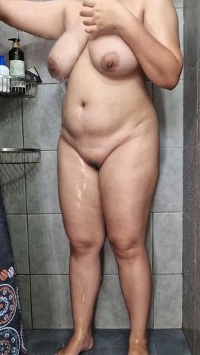 College indian baby girl after gym having fun undressing and showing off her Pussy and anal   Clip 1