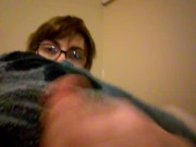 Shy virgin teen humps his pillow. (Huge cumshot)