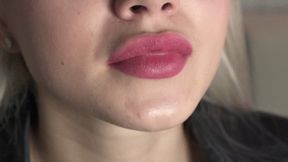 Khaleesi - Mouth Fetish - She Smacks Her Lips And Show Tongue - Part 1 - HD 1920x1080