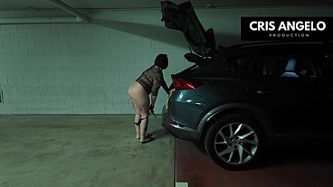 Iria Ruiz - Barcelona Public Fuck in parking with Cris Angelo
