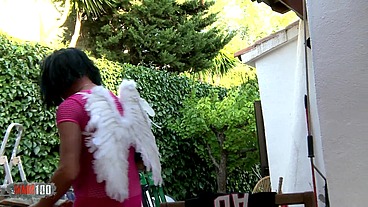 Liz Rainbow b. fucking and squirting by crossdresser perverted freak