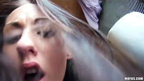 Ripped Czech teens get pounded and squirted all over the place.