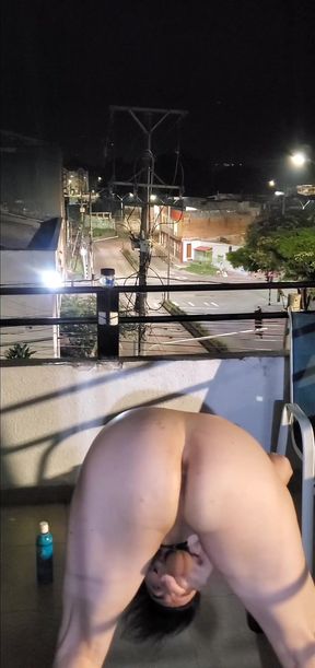 Drvnk Fucking My Ass in the Balcony