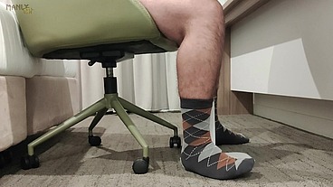 STEP GAY DAD - THE ONLINE OFFICE - CAUGHT JERKING DURING A ONLINE MEETING WITH MY BOSS!