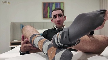 STEP GAY DAD - THE ONLINE OFFICE - CAUGHT JERKING DURING A ONLINE MEETING WITH MY BOSS!