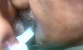 Fat BBW Venus Sarutobi’s Pussy Gushing Squat Position