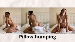 Two pillows fucked and cumshots - Pillow humping