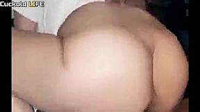 Cuckolded husband watches as his wife gets stuffed by BBC