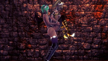 Futa Bowsette with a Futa succubus- Super Maria Parody