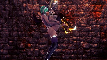 Futa Bowsette with a Futa succubus- Super Maria Parody