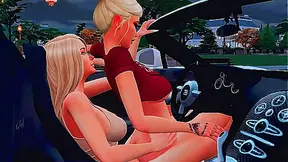 perverted futanari mistress seduced her school friend on facefuck and anal sex sims me hentai sfm