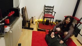 The Slave in the Leather Bondage Sack Part 2