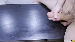 Edging & imploding: intense climax and considerable cum shot explosion