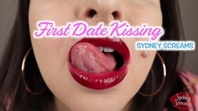 First Date Kissing - A lipstick fetish scene featuring: pov kissing, make out, tongue fetish, French kiss, and gfe - 720 WMV