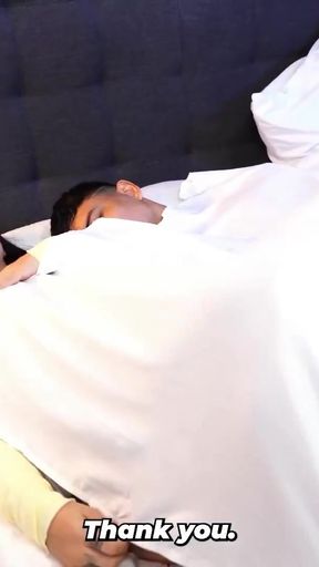 Memorable moment from &quot;Stepson shares a bed with his stepmother and manages to fulfill his fantasy without being seen&quot;